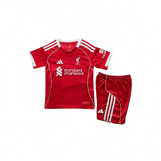 Liverpool Treyja & stuttbuxur 25/26 - Krakkar